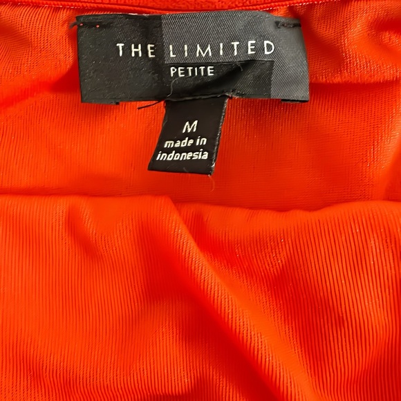 The Limited Petite Strapless High-Low Dress Red & Magenta Colorblock Size M - Picture 4 of 10